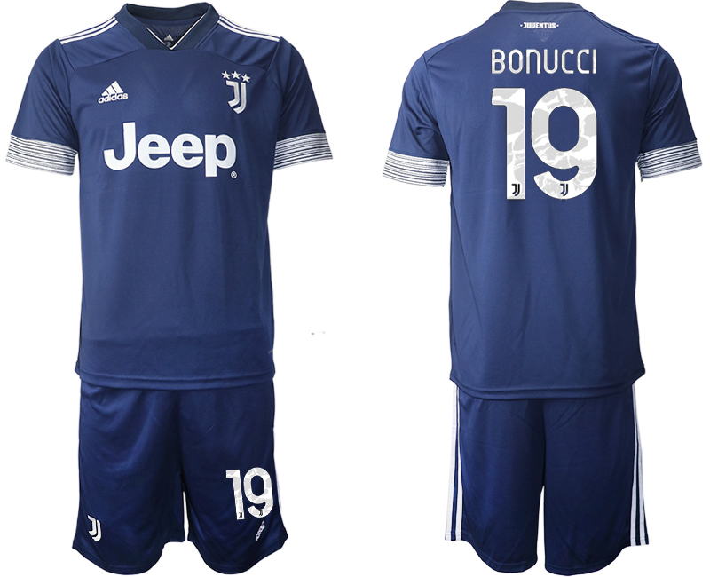 Men 2020-2021 club Juventus away #19 blue Soccer Jerseys->juventus jersey->Soccer Club Jersey
